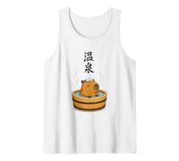 Capybara Onsen Japanese Hot Spring Relaxation Tank Top
