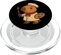 Capybara Painter Artist Costume Animal Lover Boys Girls Kids PopSockets PopGrip for MagSafe