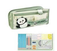 Capybara/Panda Large Capacity Stationery Set,Cute capybara/Panda student pencil case and very practical, spacious with distinct compartments, the stationery set for students' daily use.