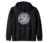 Capybara Peacefully Unbothered Capybara Club Zip Hoodie