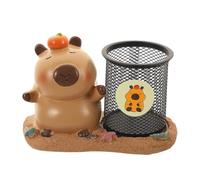 Capybara Pen Cup, Capybara Pencil Box Cute Pencil Holder for Desk | Cartoon Animal Pencil Box, Iron Mesh Workplace Pencil Holder, Pencil Holder, Style Two, Consulte la descripción, See description