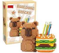 Capybara Pen Holder Building Blocks Set -Desk Organiser,Back to School Gift
