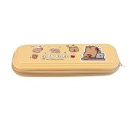 Capybara Pencil Bag Cartoon Pen Bag, Capybara Cute Pencil Case Big, Capace Pencil Box for Boys for Kids, Portable Stationery Bags, multi-coloured, Coffee, Please refer to description