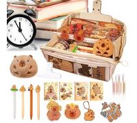 Capybara Pencil Case | 9-Layer Large Capacity Capybara Stationery Pencil Case | High-Value Pen Organizer for Kids, Teens, Women, Students, Backpack, Kindergarten, Middle & High School Supplies
