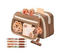 Capybara Pencil Case | Cute 9-Layer Large Capacity Quirky Fun Pencil Pouch,Capybara Multi-Layer Pencil Box Case Pouch, Pen Holders for Office Supplies