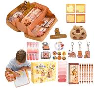 Capybara Pencil Case, Cute Capybara Pencil Case, Cute Capybaras,Large Capacity Pencils Cases, School Supplies Kawaii Pouch Stationery Set for Girls Boys Kid Large Capacity Capibara Organizer