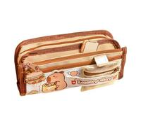 Capybara Pencil Case - Cute Nylon Large Capacity Pen Pouch, School Supplies Organizer for Kids Boys Girls Students, Journaling Enthusiasts, Home, Bookroom, Classroom, Office, Travel Accessory