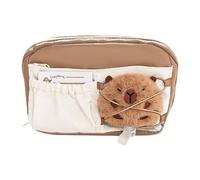 Capybara Pencil Case - Cute Stationery Pen Bag, Marker Pen Organizer and Makeup Pouch, School Supplies Storage for Kids Teens Students, Portable Pencil Bag, 8.66x5.51x3.94 inches