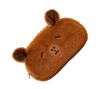 Capybara Pencil Case | Plush Capybara Writing Tool Bag with Zipper - Plush Pencils Pencil Case - For Kids Students School Supplies Storage Travel Makeup, b, verwijzen naar de beschrijving, Unisex