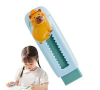 Capybara Pencil Eraser - 10cm Retractable Sliding Push Pull, Soft Cute Art Eraser | Drawing Writing Painting Tools for Students Kids School Classroom Creative Fun Accessories Office Supplies