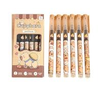 Capybara Pens, 0.5 Mm Capybara Rollerball Pen, Capybara Black Ink Pens, Capybara Stationery Set, Quick-Drying Smooth Writing Pen For Teachers, Students