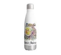 Capybara Personalised Custom Bottle with Your Text/Name Watercolour Animals Bottle Double Wall Insulated Stainless Steel Sport Drinks 500ml