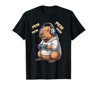 Capybara Pew Funny Video Games Capybara Lover Design Value Graphic T-Shirt