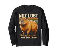 Capybara Philosophy Not Lost Just Exploring Long Sleeve T-Shirt