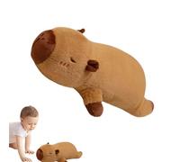 Capybara Pillow - Cuddle Cartoon Creature Pillow, Soft Fabric Relaxing Support Sofa Decor Game Room Sofa Animal Theme Comfort Product | Capy Cushion