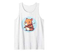 Capybara Playing Violin Tank Top