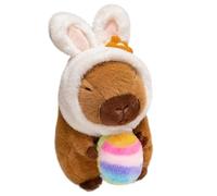 Capybara Plush | 7.8 Inches Plush Dolls Holding Easter Egg,Stuffed Toy with Bunny Ear Hat | for Nursery Sofa Travel Home Bedroom Birthdays Holiday