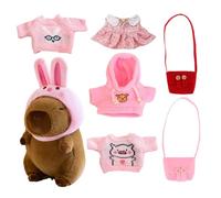 Capybara Plush - 7X Cute Toy | Pillow | Bunny Hat Accessory, Clothes Bags Designed As An Adorable 9-inch Soft Stuffed Capybara Companion For Adults And Children, Perfect For Cuddling