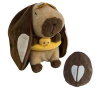 Capybara Plush Animal Calming Music Doll Figures with Adjustable Sound Movement Gift Idea for Birthday for Children Accessories for Relaxation in Children's Room, Cute Creature of