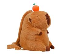 Capybara Plush Backpack - School Books Pack for Children, Spacious Carry Bag, Adorable Animal Toy Style, Soft Shoulder Straps | Bookbag For Nursery Age Pr