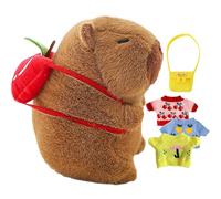 Capybara Plush, Capybara Backpack, Capybara Squishy Clothes Hat Bags Accessories Decorating a Plush Toy Gift for Water Dolphins for Both Boys and Girls