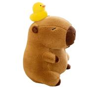 Capybara Plush Doll - Gentle Stuffed Toy, Cuddly Shape, Detailed Capybara Features, Miniature Duck Accessory | For Kids Room Nap Playtime Collectibles Home Decoration Comfort Hug Companion