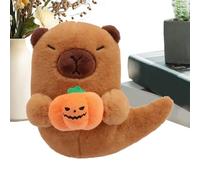 Capybara Plush Doll - Halloween Pumpkin Ghost Design for Spooky Fun, Soft Cuddly Toy with Charming Expression, Perfect for Kids, Adults, and Home Décor Tear Resistant Design 7.4inch Plush Toy