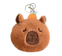 Capybara Plush Handbag | Cute Funny Capybara Soft Plush Handbag - Casual Animal Plush Bag, Small Coin Bag, for Handbags, and Decora, Orange, Se référer au descriptif, Refer