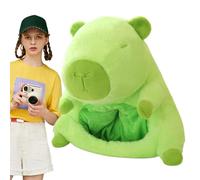 Capybara Plush Headwear Cozy Animal Costume Hat | Cartoon Headpiece with Full Cover Design, Perfect Cosplay Outfit Addition for Holiday Events, Dress Up Games, Party Show