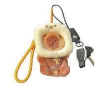 Capybara Plush Key Chain - Cream Capybara Peluga Key, Plush Animal Key Chain, Creative Soft Bag Charm Home Decoration for Backpack and Daily Behaving, multi-coloured, Toast