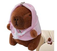 Capybara Plush Keychain - Capybara Plush Keychain - Capybara Plush Keychain | Adorable Miini Capybara Toy, Portable Cute Animal Plush Keychain for Lovers, Pink, Consulte la descripción