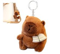 Capybara Plush Keychain,Cute Capybara Stuff | Cute Pendant Figure Ornament with Backpack Hook for Girl School Easter Birthday Christmas