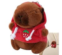 Capybara Plush Keychain - Miniature Animal Toy, Bag Accessory | Small Spike Pendant, Plush Toy for Backpack, Adorable Gift for Girls and Women Lovers of Anim, Net, Consulte la descripción