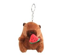 Capybara Plush Keychain - Realistic Stuffed Animal Toy Keyring | Backpack & Bag Pendant Decor