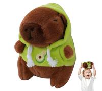 Capybara Plush Keychain - Soft Plush 12cm | Cute Kapi Doll Pendant Mini Plussh Toy Keyring With Random Rope Color | Adorable Capybara Charm For Bags Backpacks Keys And Daily Use