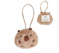 Capybara Plush Pendant Keyring - Soft Capybara Doll Decoration for Backpack, Bag and Cell Phone | Cute Plush Animal Charm Accessory