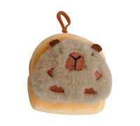 Capybara Plush Purse - Capybara Plush Key Ring, Small Purse, Cute Funny Coin Bag Pendant, Plush Toy Bag Bag, Soft Keyring Holder for Christmas, A. According to the picture, 11 x 10 cm, See description
