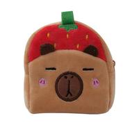 Capybara Plush Purse - Cute Small Purse Fluffy Animal Bag | 9 x 10 x 5 cm Soft Travel Money Bag for Girls and Charming Gift Accessories, Candy Storage Holder, red, see description, See description