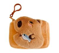Capybara Plush Purse - Fuzzy Animal Purse for Girls and Women, Unique Plush Handbag | Cozy Capybara Stuffed with Zipper, Lightweight Cute Accessory for Daily Use, Kids Toy, Soft CROS