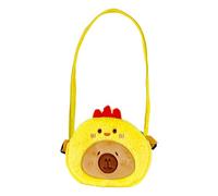 Capybara Plush Purse, Plush Shoulder Bag, Cartoon Animal Purse, Funny Adjustable Plush Bag, Animal Shaped Coin Purse for Kids, yellow, see description, See description