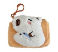 Capybara Plush Purse - Soft Stuffed Animal Handbag, Cute Animal Shape | Adorable Capybara Design for Kids and Teens, Small Plush Shoulder Bag, Lightweight Purse, Fun Gift Accessory, Cozy Plu