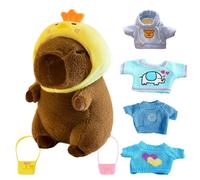 Capybara Plush -Si-Dress Up Capabara Farmed Toy, Capybara Plush Animal | Capybara Plush Animal, Capybara Plush Animal, Dressing, Capybara Plush Toys, Plush Animals