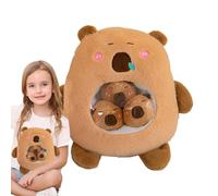Capybara Plush | Soft Snack Bag Stuffed Toy Cute Brown Animal Adorable Capibara Doll Decorative Pilloww | Plush-Toy Gift for Kids Adults Hugging Cushion Collectible