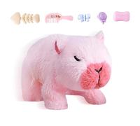 Capybara Plush Toy - Animal Toys, Battery Powered Moving Stuffed Animal, Huggable Soft Doll Decoration, Adorable Gift Figure | Relaxing Interactive Play Object for Youth Boys Girls Bedroom Classroom I