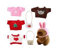 Capybara Plush Toy with Clothes | Plush Animal | Cute Plush Animal Toys Capybara Habill Up Cartoon Doll with Sweater Bag Hat for Home Decor