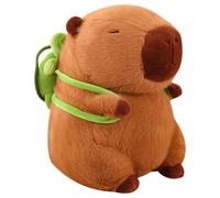 Capybara Plush Toy with Turtle Backpack