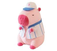 Capybara Plush with Clothes - Capybara Stuff,Character Design Huggable Collection for Stress Reduction Mental Health Support Travel Companion Birthday Holiday
