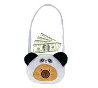 Capybara Plushie Bag - Diagonally Stuffed Animal Purse - Adjustable Plush Bag, Animal Shaped Wallet for Keys, Phones, Coin, Change, Card