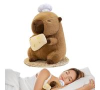 Capybara Polled Plush Toy - Soft Animal Doll, Chef Plush | Cuddly Capybara Characters Toy With Hat, Bedroom Decoration Adorable Peluch Toy