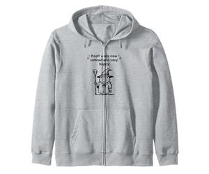 Capybara Poof! u are now untired and very happy Funny Zip Hoodie